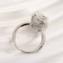 Louily Gorgeous Halo Crushed Ice Cushion Cut Engagement Ring - louilyjewelry