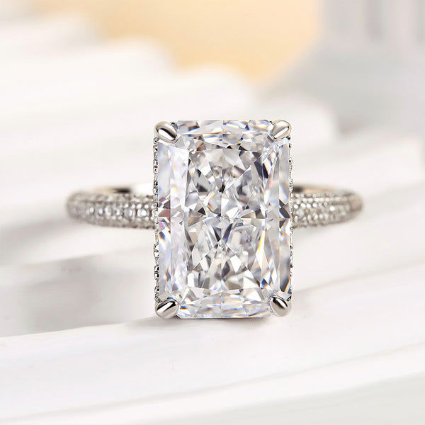 Louily Elongated Radiant Cut Engagement Ring