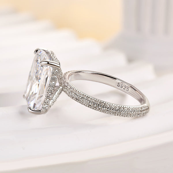 Louily Elongated Radiant Cut Engagement Ring