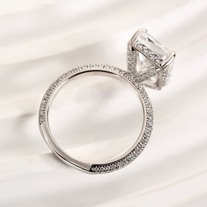 Louily Elongated Radiant Cut Engagement Ring - louilyjewelry