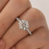 Louily 2.0~4.0 Carat Moissanite 6 Prong Round Cut Engagement Ring - louilyjewelry