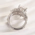 Louily Vintage Square Princess Cut Insert Ring Set For Women - louilyjewelry