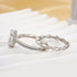 Louily Attractive 2.5Ct Oval Cut Bridal Wedding Ring Set - louilyjewelry