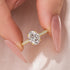 Moissanite 2.0 Ct Oval Cut Yellow Gold Promise Ring For Women - louilyjewelry