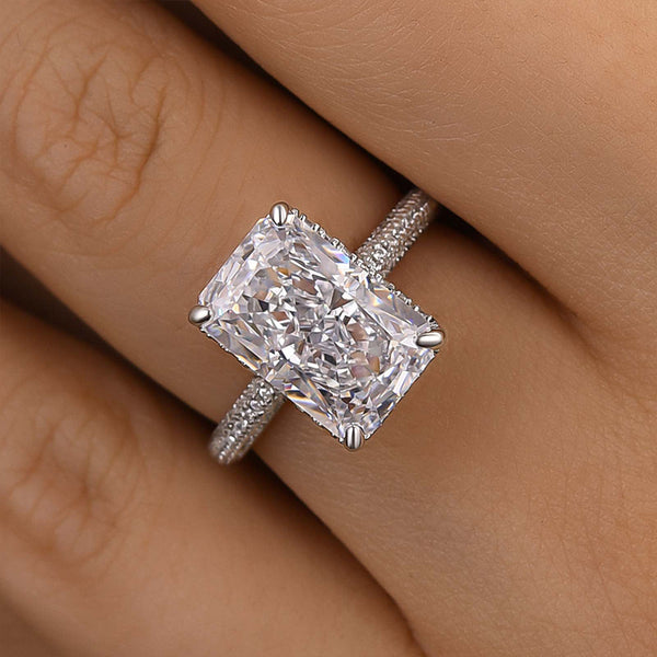 Louily Elongated Radiant Cut Engagement Ring