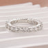 Eternity Moissanite 2.5 Ct Round Cut Women's Wedding Band - louilyjewelry