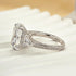 5.0 Carat Radiant Cut Three Stone Engagement Ring With Hidden Halo - louilyjewelry
