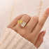 Toi et Moi Pear & Radiant Cut Engagement Ring Travel Ring For Women - louilyjewelry
