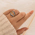 Pavé Full Eternity Blue & White Stone Enhancer Wedding Band - louilyjewelry