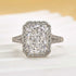 Louily Noble Halo Radiant Cut Split Shank Engagement Ring - louilyjewelry