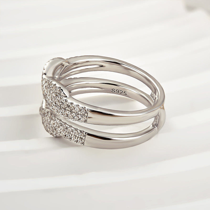 Louily Special Round Cut Jacket Wedding Band - louilyjewelry