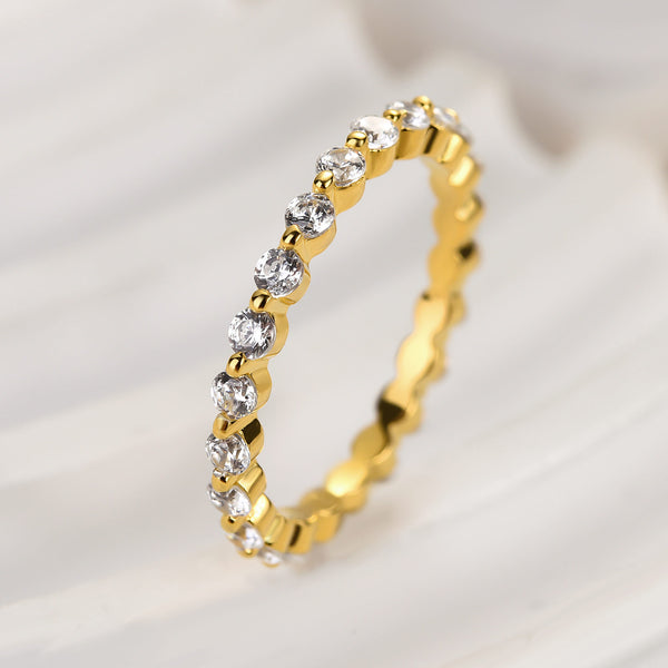 Louily Unique Yellow Gold Oval Cut 3PC Wedding Ring Set