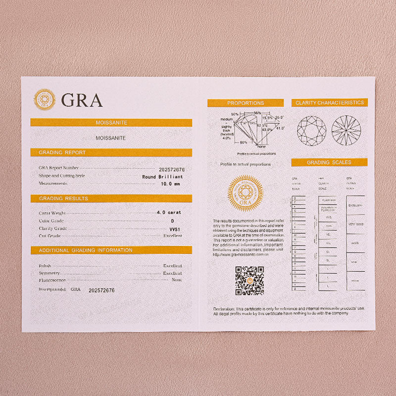 Moissanite 4.0Ct Round Cut White Gold Wedding Ring with Round & Marquise Cut Wedding Ring