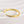 Louily Dainty Yellow Gold Open Wedding Band In Sterling Silver