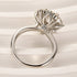 Moissanite 2.0 Ct Halo Round Cut White Gold Engagement Ring For Women - louilyjewelry
