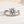 Louily Classic Yellow Gold Round Cut Simulated Diamonds Bridal Ring Set