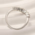 Louily Moissanite Curved Design Thin Stacking Wedding Ring In Sterling Silver - louilyjewelry