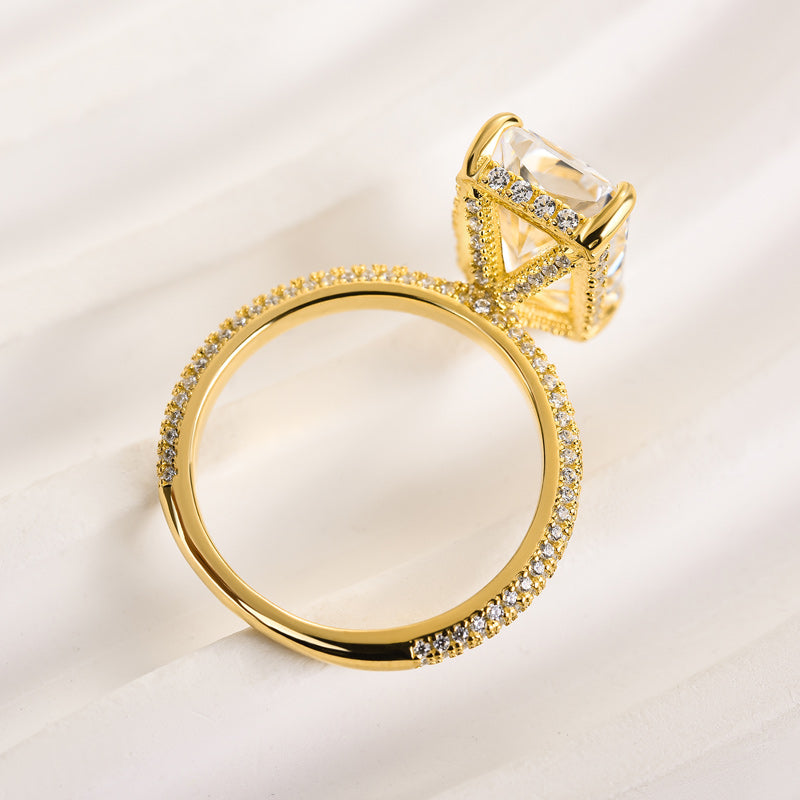 Louily Elongated Radiant Cut Engagement Ring - louilyjewelry