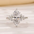 Vintage 3.0Ct Marquise Cut Engagement Ring In Sterling Silver For Women - louilyjewelry