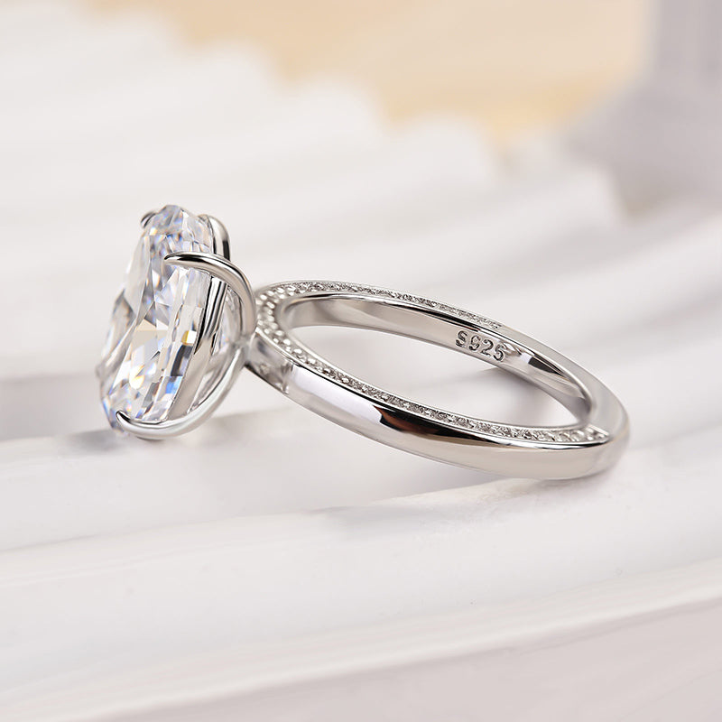Louily Luxury Crushed Ice Oval Cut Engagement Ring - louilyjewelry
