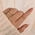 Yellow Gold Vintage Wedding Ring Enhancer on Hand