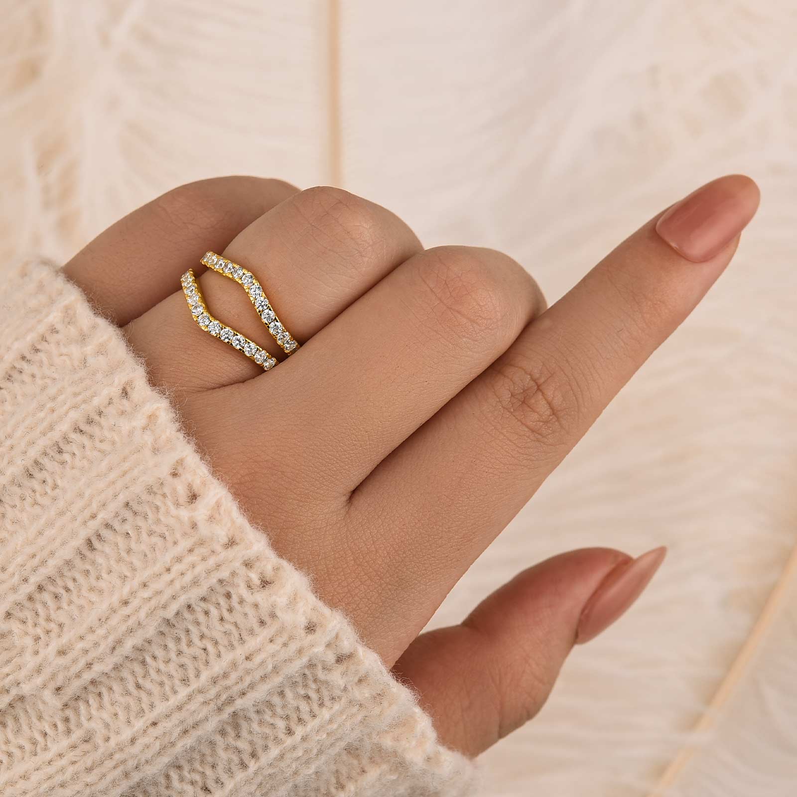 Vintage Insert Wedding Band Engagement Ring Enhancer In Sterling Silver