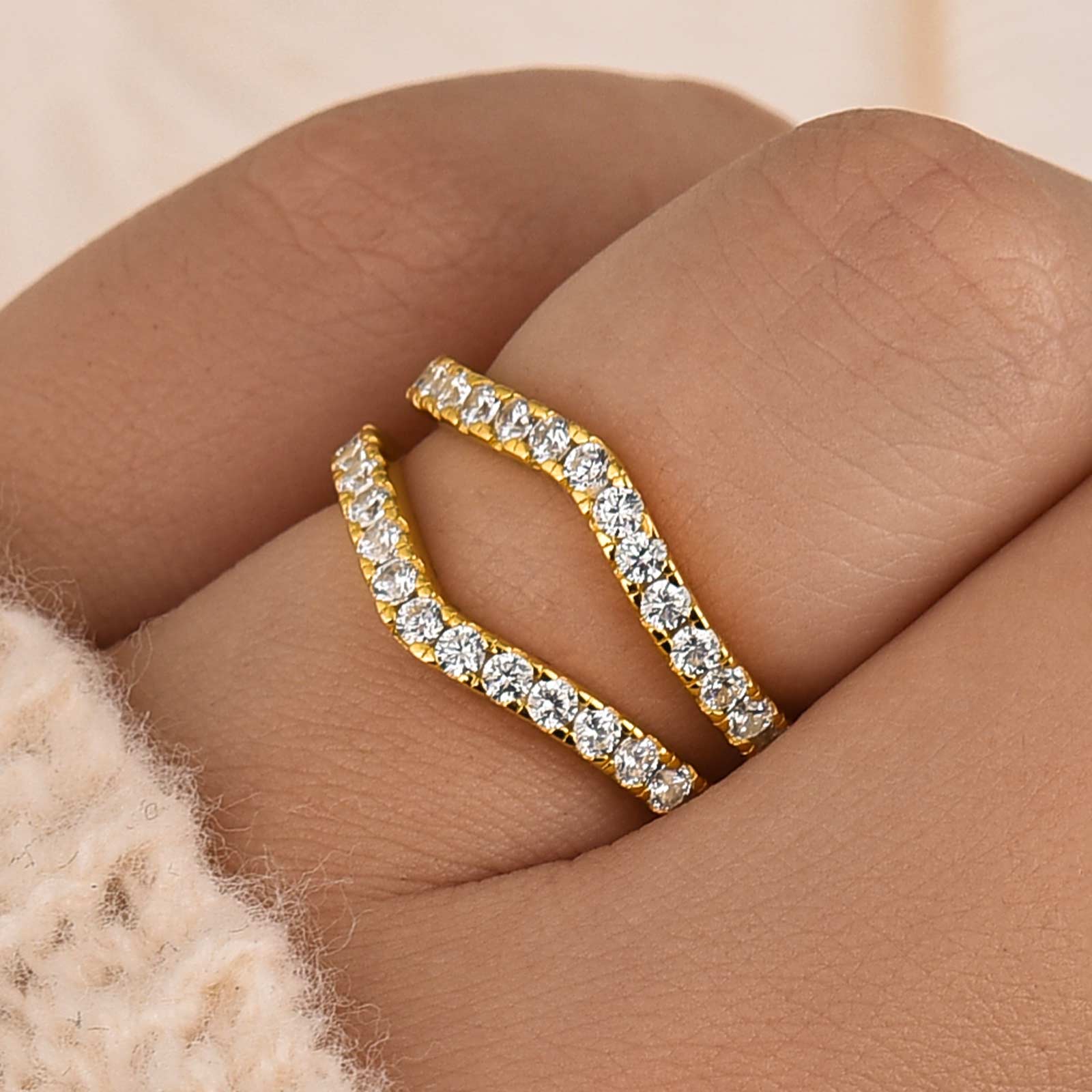 Vintage Insert Wedding Band Engagement Ring Enhancer In Sterling Silver