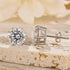 Classic 1.2Ct Round Cut 6 Prong Stud Earrings In Sterling Silver - louilyjewelry