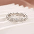 Moissanite Fashion Design Marquise Cut & Round Cut Wedding Band In Sterling Silver - louilyjewelry