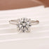 Louily Moissanite 2.0~4.0 Carat Round Cut Promise Ring - louilyjewelry