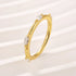 Moissanite Yellow Gold Marquise Cut Wedding Band - louilyjewelry