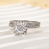 Louily Classic 3.0 Carat Cushion Cut White Sapphire Wedding Set In Sterling Silver - louilyjewelry