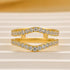 Yellow Gold 0.9Ct Round Cut Wedding Ring Enhancer
