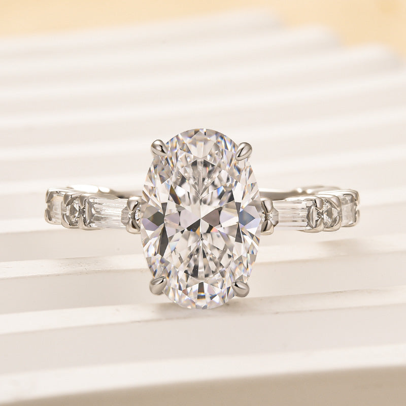 Louily Fashion 3.5Ct Oval Cut Travel Ring For Women - louilyjewelry