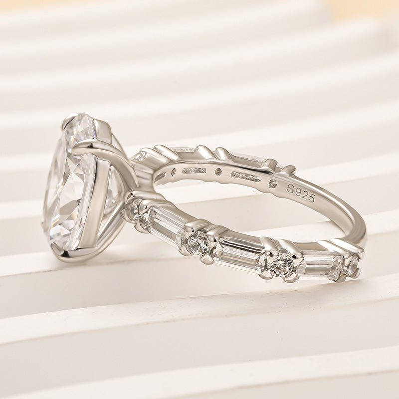 Louily Fashion 3.5Ct Oval Cut Travel Ring For Women - louilyjewelry