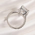 Side Profile of 7Ct Cushion Cut Split Shank Ring