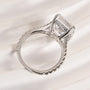 7.0Ct Excellent Split Shank Cushion Cut Engagement Ring Travel Rings For Her - louilyjewelry