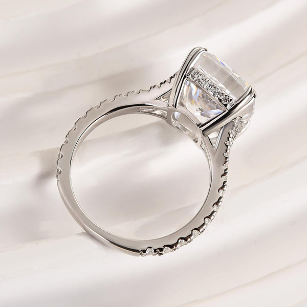 Louily Excellent Split Shank Cushion Cut Engagement Ring