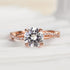 Louily 1.25 Carat Twist Round Cut Engagement Ring In Sterling Silver - louilyjewelry