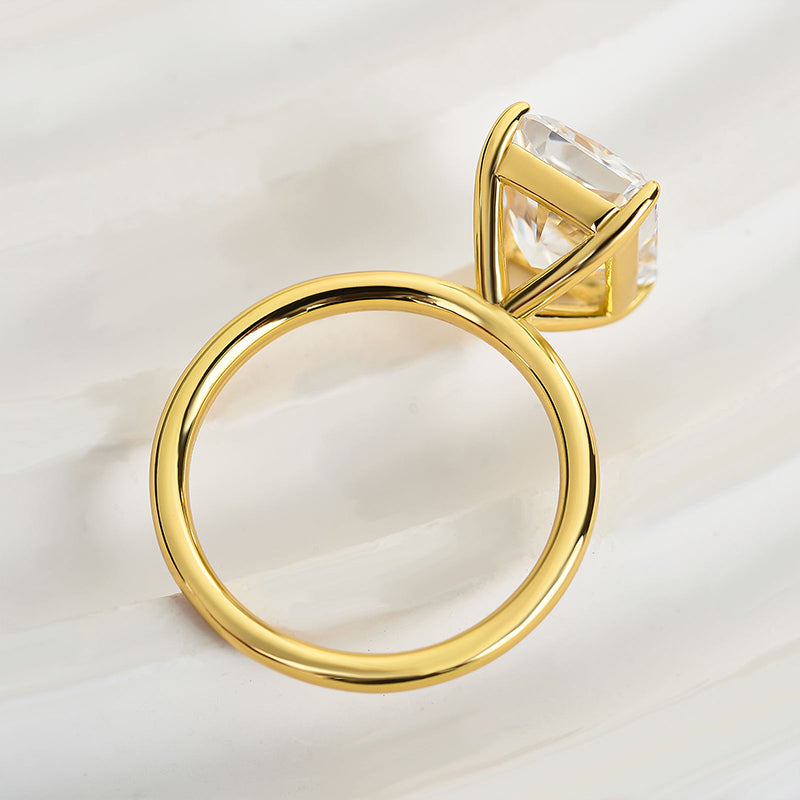 Louily Classic Radiant Cut Simulated Diamond Engagement Ring - louilyjewelry