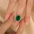 Louily Gorgeous Halo Cushion Cut Paraiba Tourmaline Engagement Ring In Sterling Silver - louilyjewelry