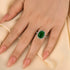 Louily Gorgeous Halo Cushion Cut Paraiba Tourmaline Engagement Ring In Sterling Silver - louilyjewelry