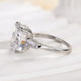 Louily Sparkle Cushion Cut Three Stone Engagement Ring - louilyjewelry