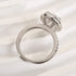 Louily Halo Oval Cut Simulated Diamond Engagement Ring In Sterling Silver - louilyjewelry
