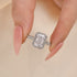 Louily Twist Halo Radiant Cut Engagement Ring - louilyjewelry