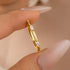 Moissanite Yellow Gold Marquise Cut Wedding Band - louilyjewelry