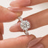 Louily Moissanite 2.0~4.0 Carat Round Cut Engagement Ring - louilyjewelry
