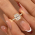 Louily Romantic Moissanite 3.0Ct Radiant Cut White Gold Engagement Ring For Women - louilyjewelry