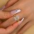 Louily Moissanite 4.5 Carat Emerald Cut Engagement Ring For Women - louilyjewelry