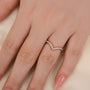 Louily Enchanting V-shaped Design Full Wedding Band - louilyjewelry